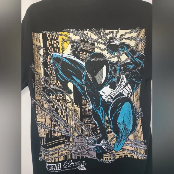 Huf X Marvel Comics Spiderman Graphic T Shirt Adult Small Black Suit Spiderverse - Picture 2 of 9